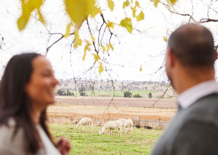 Couple enjoying Bathurst Grange Distillery, Bathurst