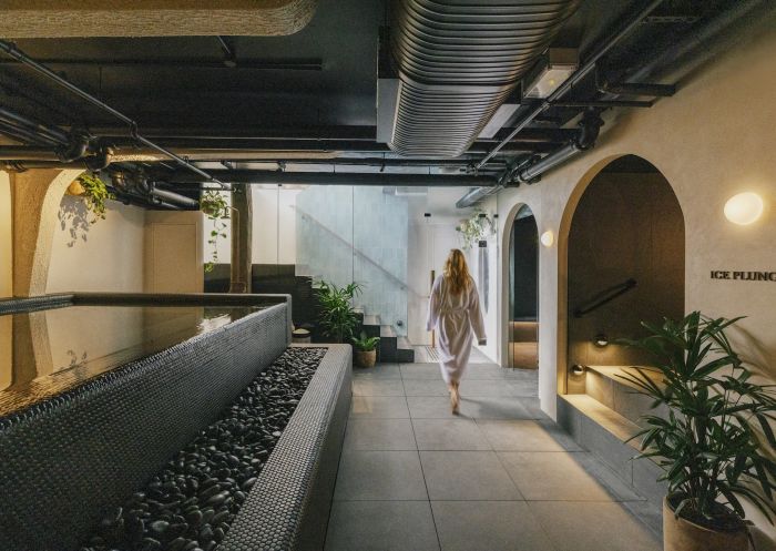 Woman walking, Navia Bathhouse, Byron Bay - Credit: Elise Hassey